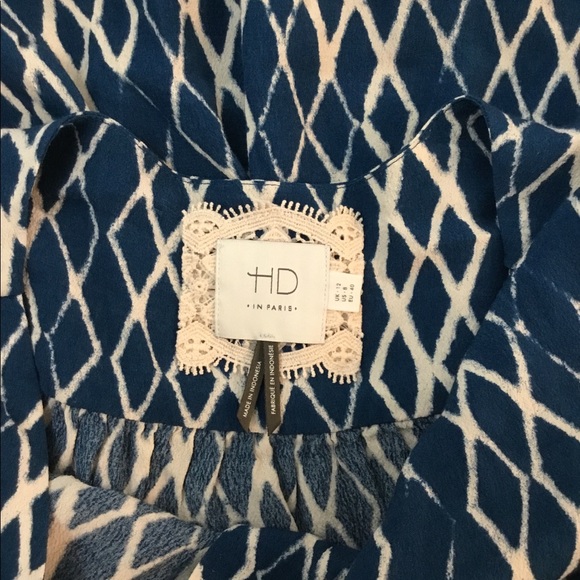 HD in Paris Anthropologie Archipelago Blue Dress - Picture 6 of 8